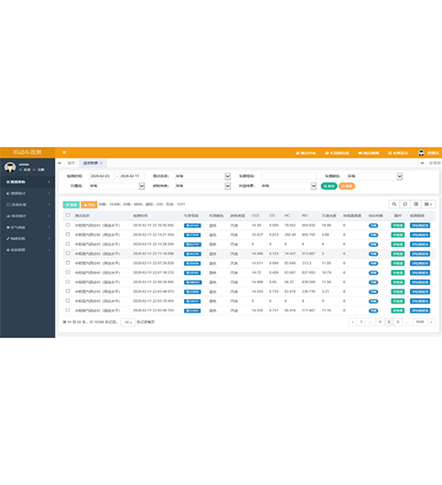 尾氣信息數(shù)據(jù)控制平臺